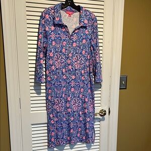 Lilly Pulitzer Pink and Blue Floral Dress🌺